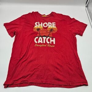 Disney Parks Shore Catch Shirt Mickey Mouse Palm Trees Disneyland Resort Mens XL